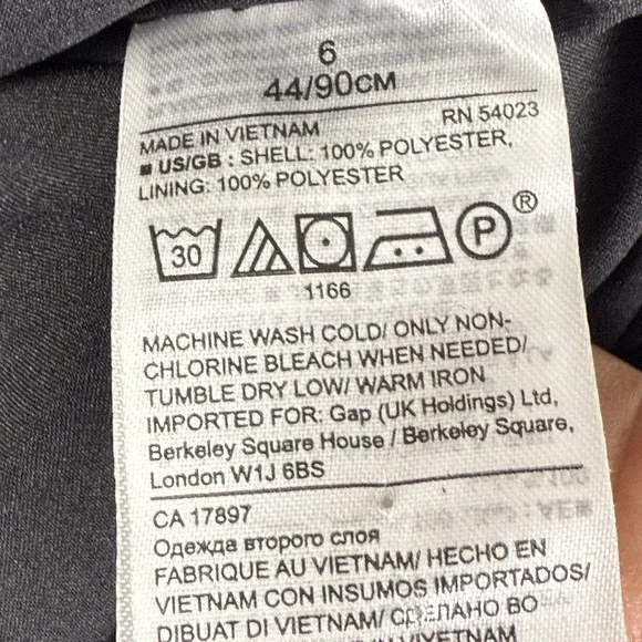 Banana Republic Little Black Blouson Mini Dress Women's‎ 6 Professional Chic - Picture 7 of 12